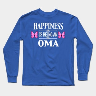 happiness is being an oma butterfly 1 Long Sleeve T-Shirt